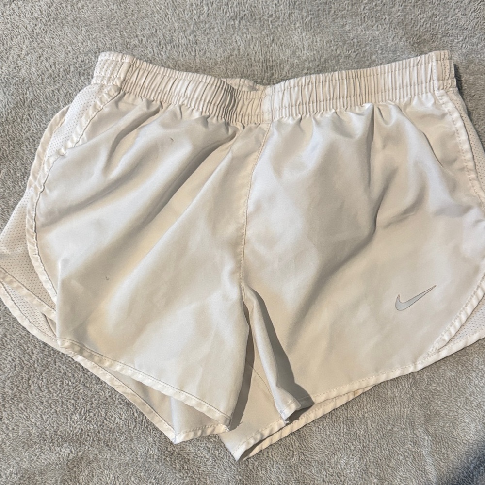 Nike Kids Cream Athletic Shorts